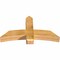 Ekena Millwork Bellingham Rough Sawn Timber Gable Bracket, Western Red Cedar, 48"W x 26"H x 6"D x 6"F, 13/12 Pitch GBW048X26X0606BEL00RWR - alternate 4